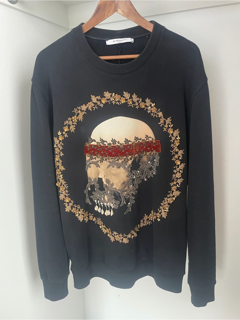 Givenchy FW2015 Skull Crystals Sweatshirt